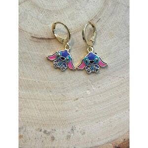 Gold Plated Stich‎ Earrings